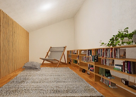 平屋のロフト部分