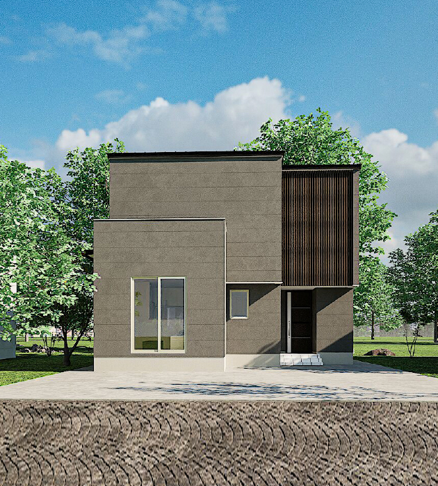 和モダンJ-TRAD住宅の外観写真