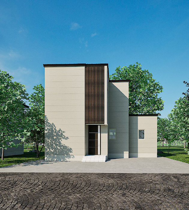 和モダンJ-TRAD住宅の外観写真