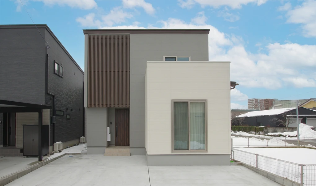 延床27坪3LDK おしゃれな北欧モダンスタイル×1階家事完結型の家（新潟市東区中木戸）