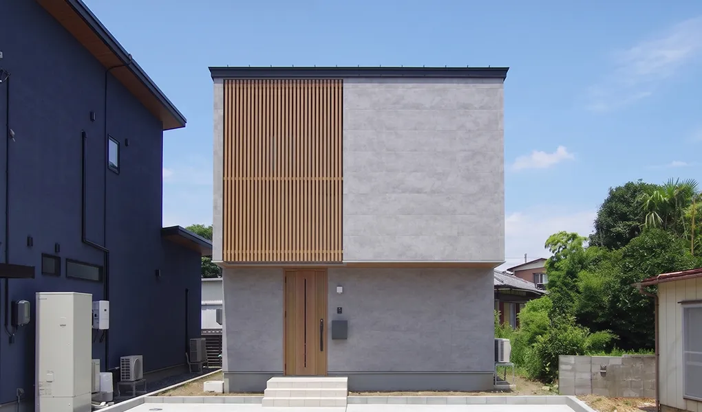 延床27坪 ランドリールーム×ファミリークロークで、1階家事完結型の回遊動線がある住まい（新潟市秋葉区山谷町）